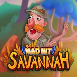 Mad Hit Savannah slot logo by RubyPlay at Spinzen Casino